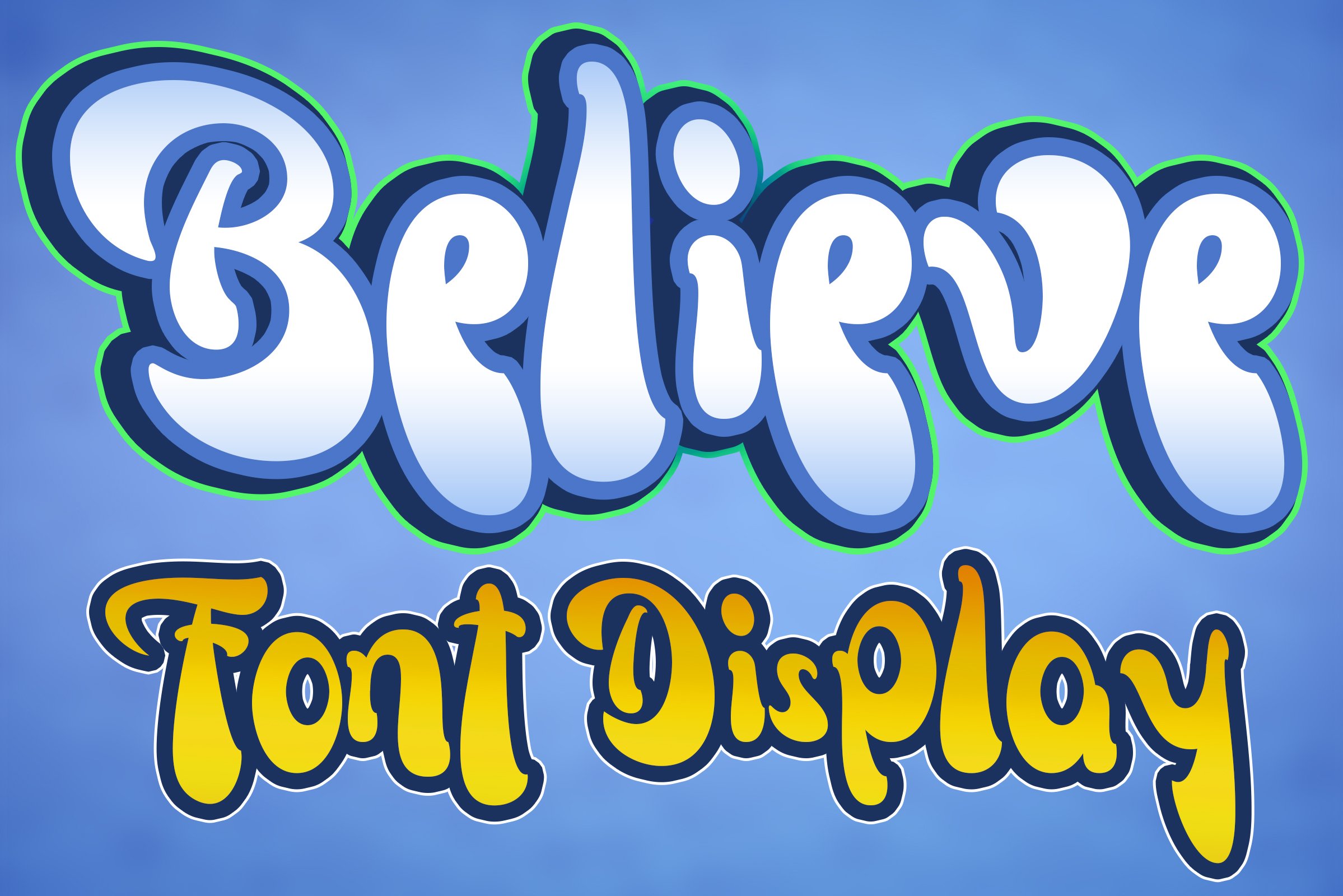 Believe - Display Font cover image.