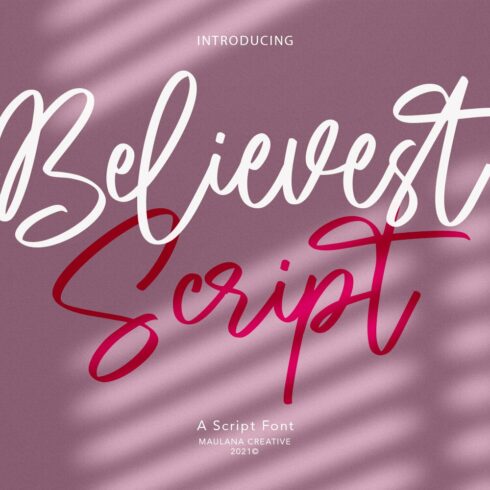 Believest Script Font cover image.