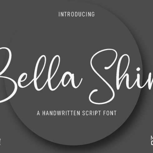 Bella Shiro Script Font cover image.