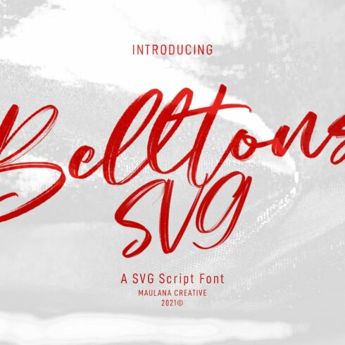 Belltons Brush Font cover image.