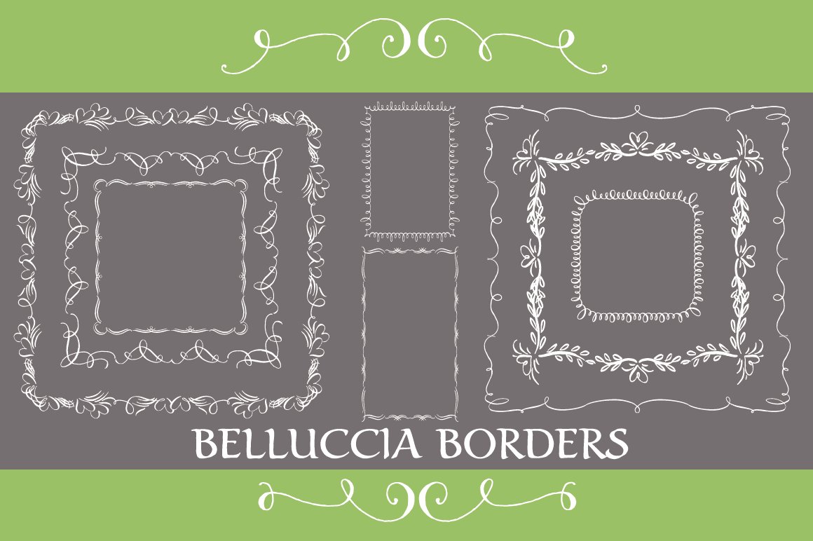 Belluccia Hand Drawn Borders preview image.