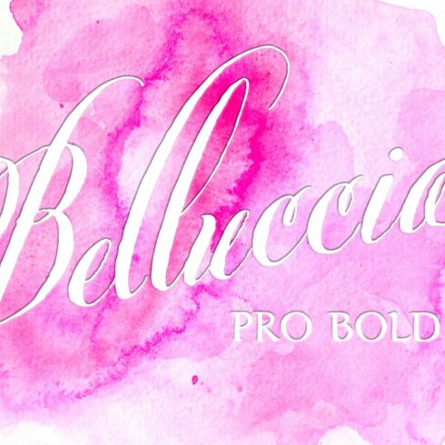 Belluccia Pro Bold Font cover image.