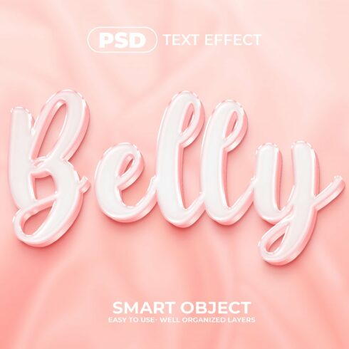 Belly 3D Editable Text Effect Stylecover image.