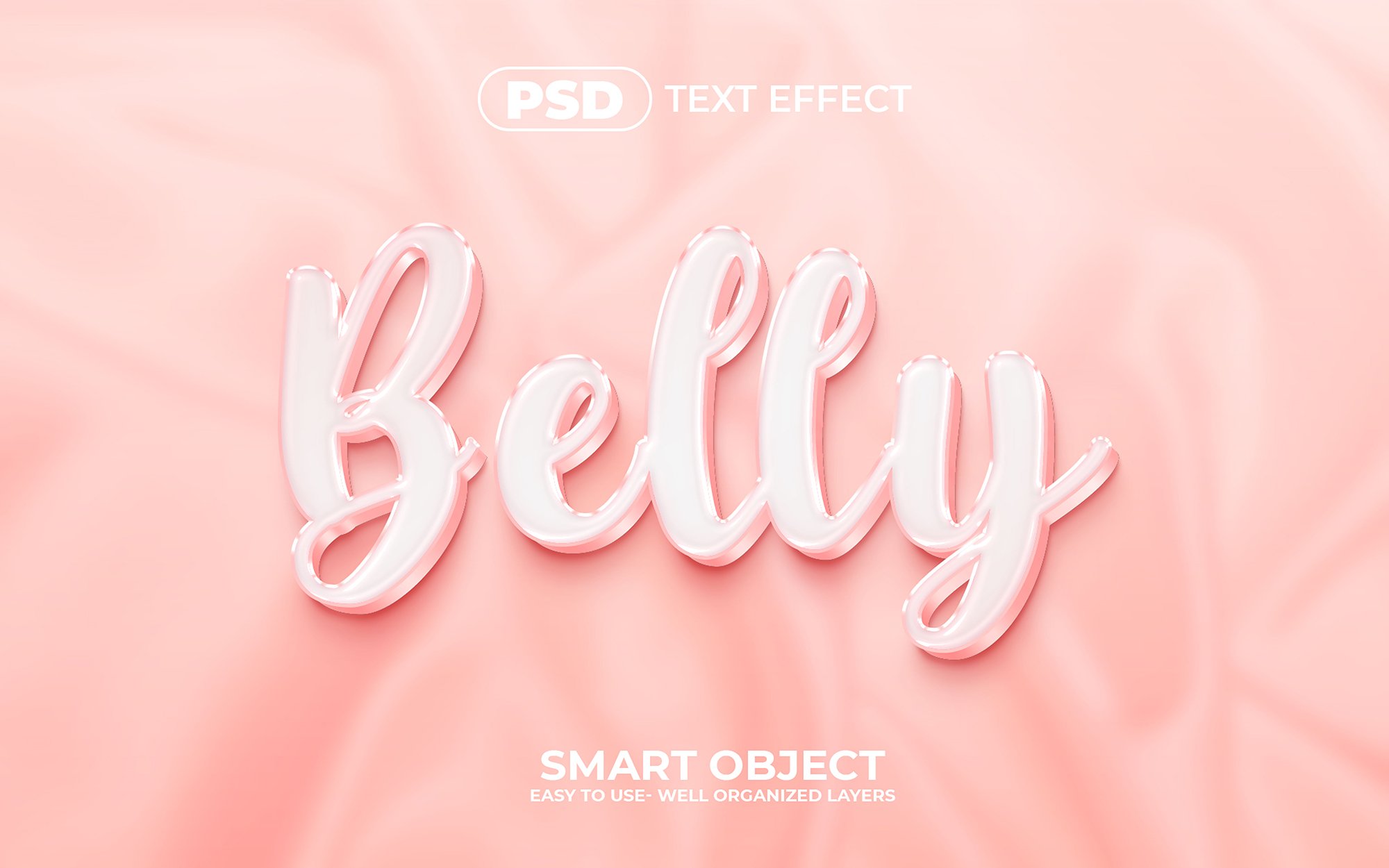 Belly 3D Editable Text Effect Stylecover image.