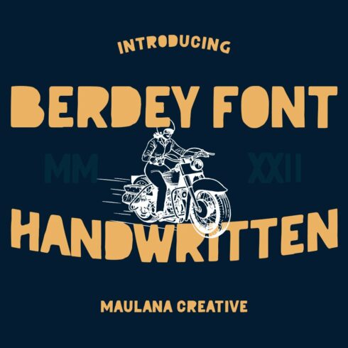 Berdey Handwritten Display Font cover image.