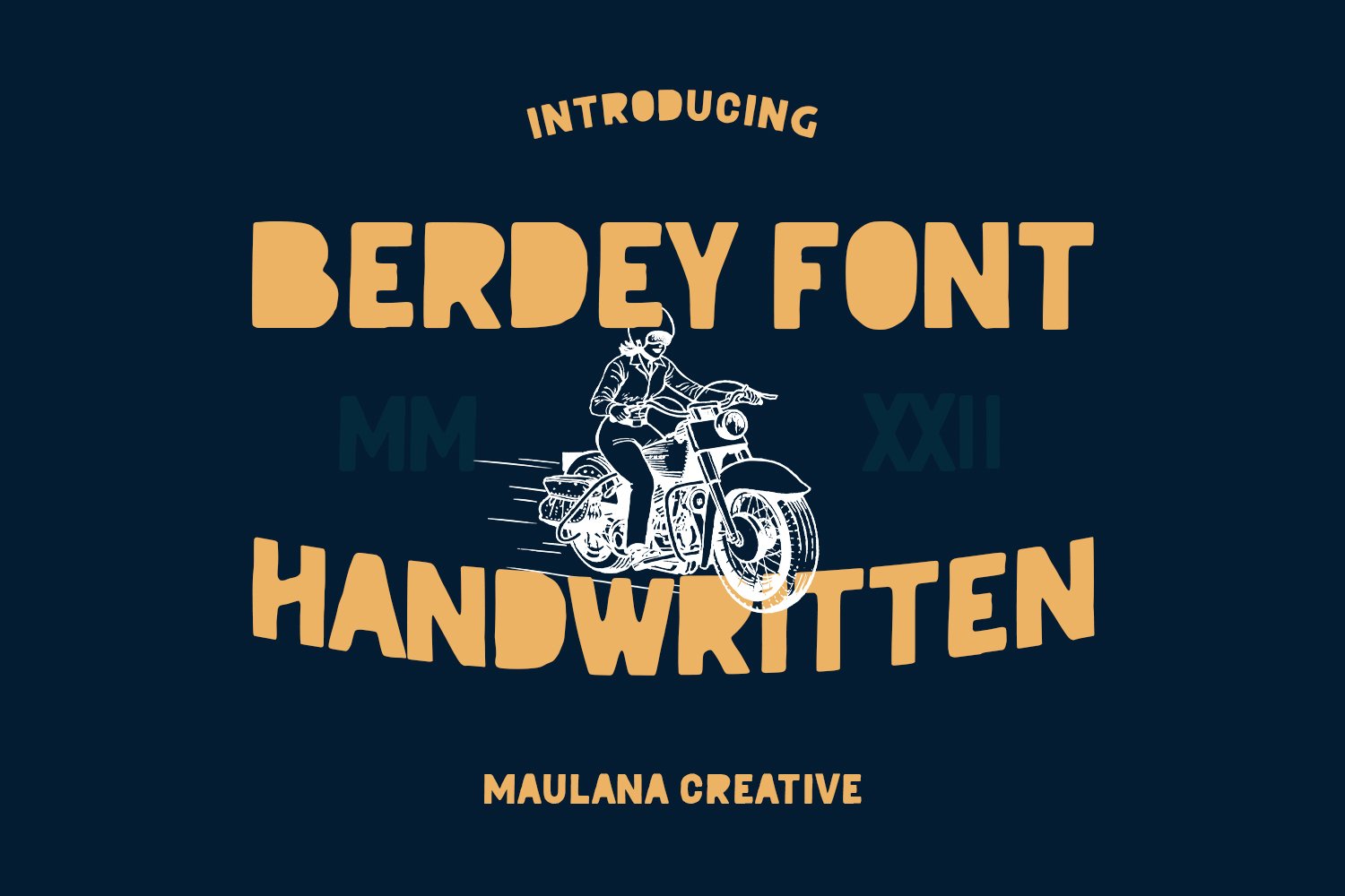 Berdey Handwritten Display Font cover image.