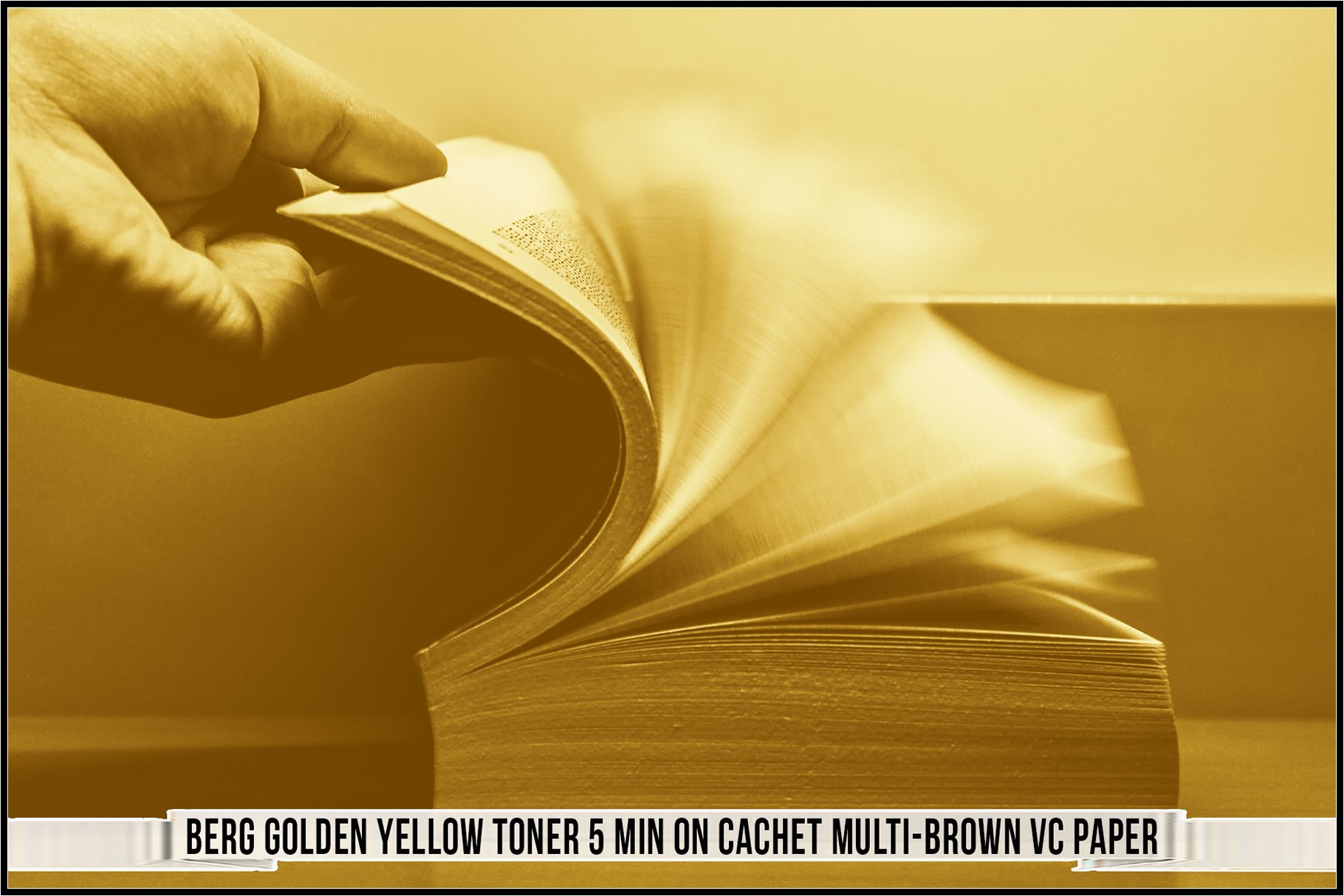 berg golden yellow toner 5 min on cachet multi brown vc paper 372