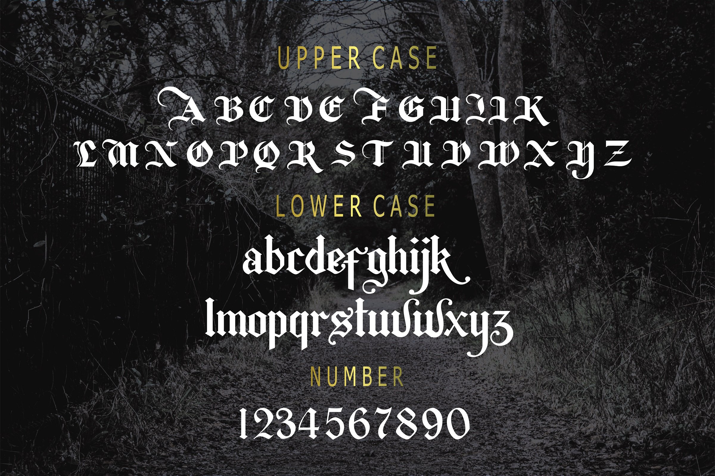 Berkahi Blackletter Font preview image.