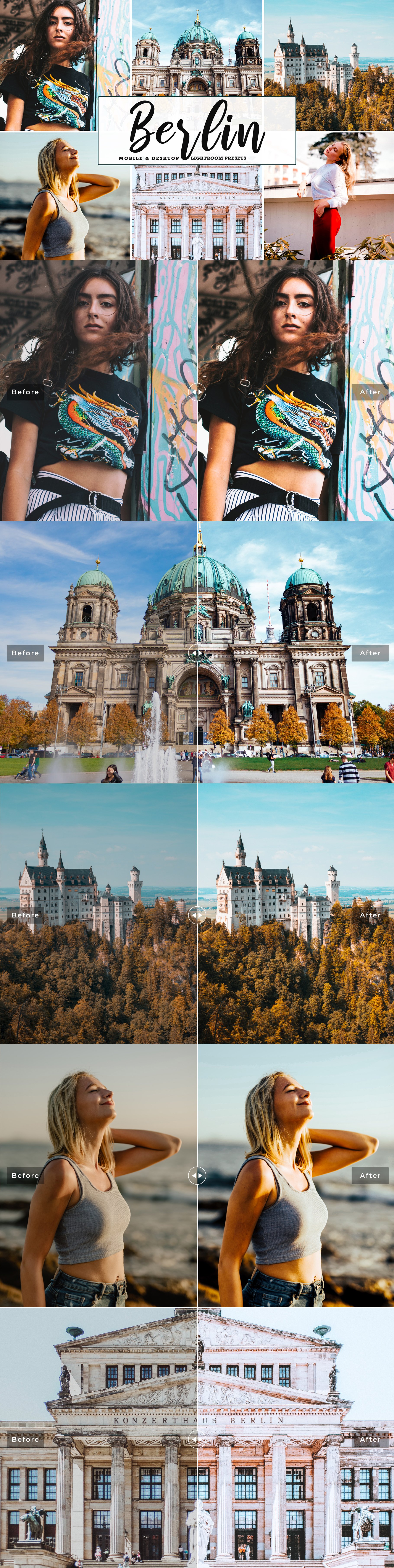 Berlin Lightroom Presets Packcover image.