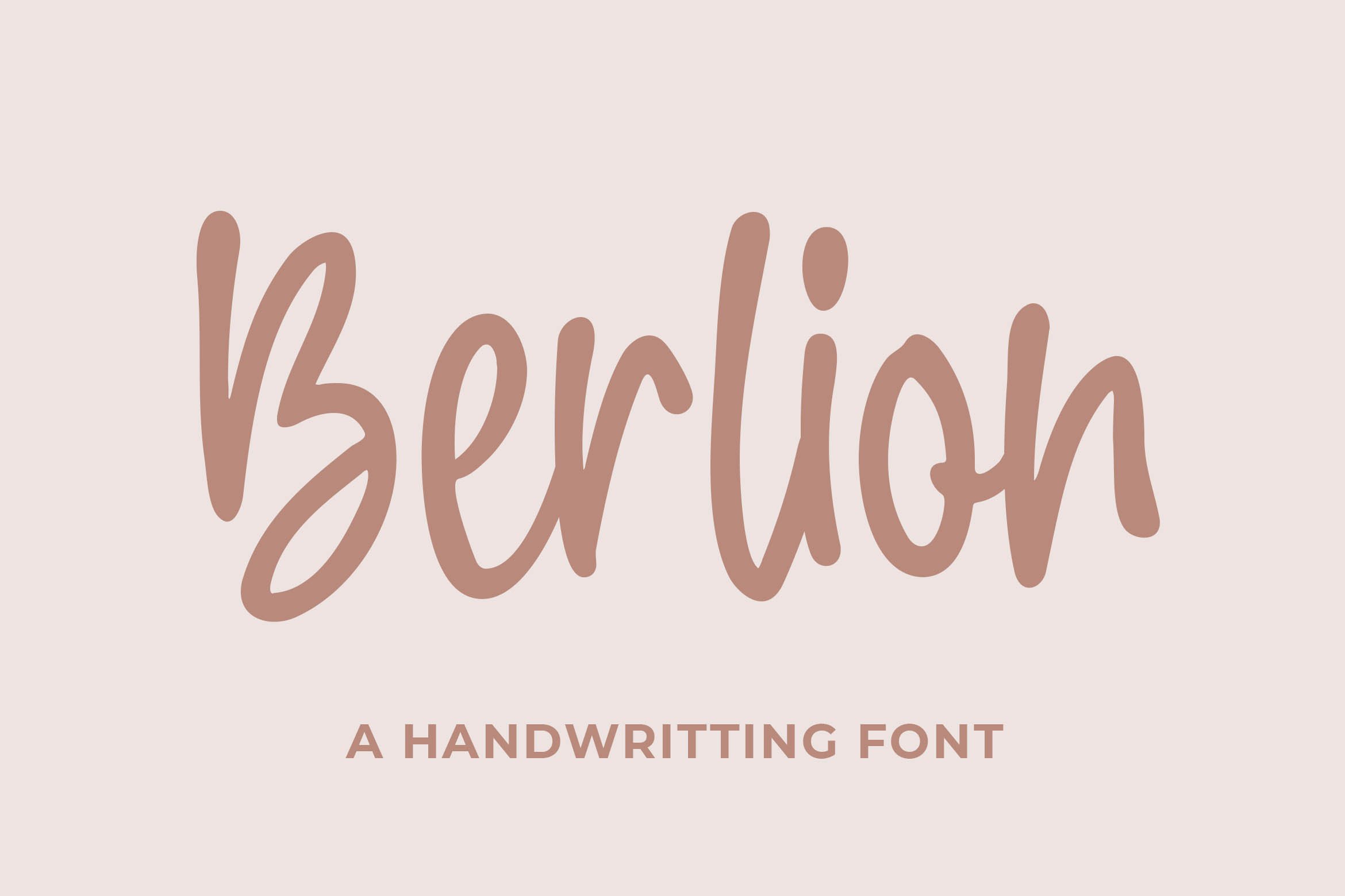 Berlion a Handwritting Script Font cover image.