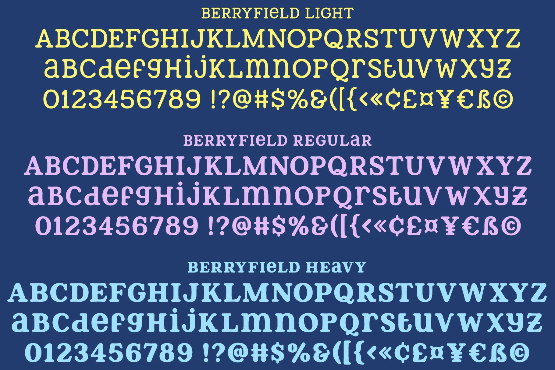 Berryfield: a quirky slab family! preview image.