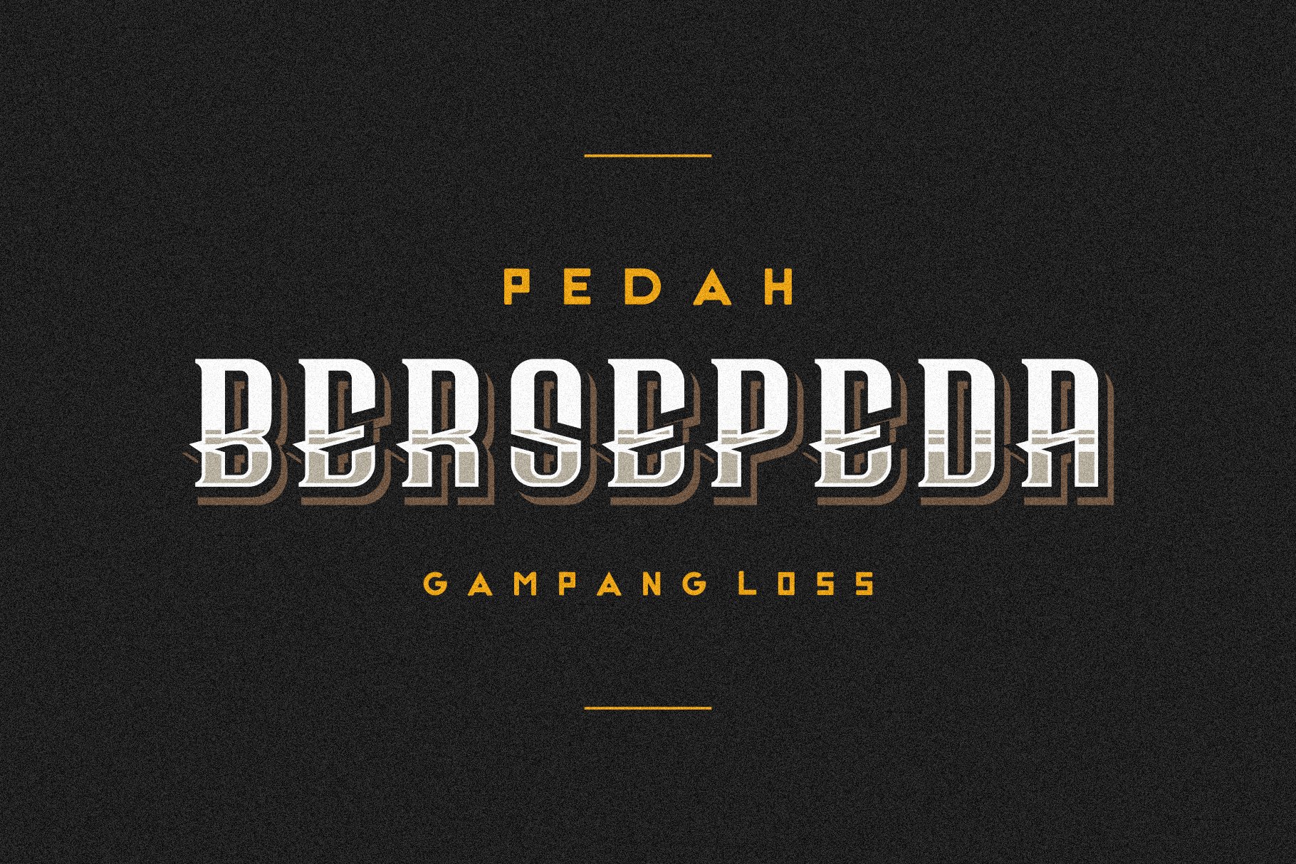 Bersepeda Font Vintage Modern cover image.