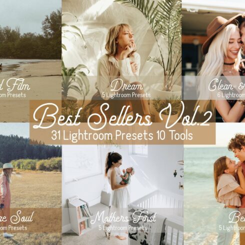 Best Sellers Lightroom Preset Bundlecover image.