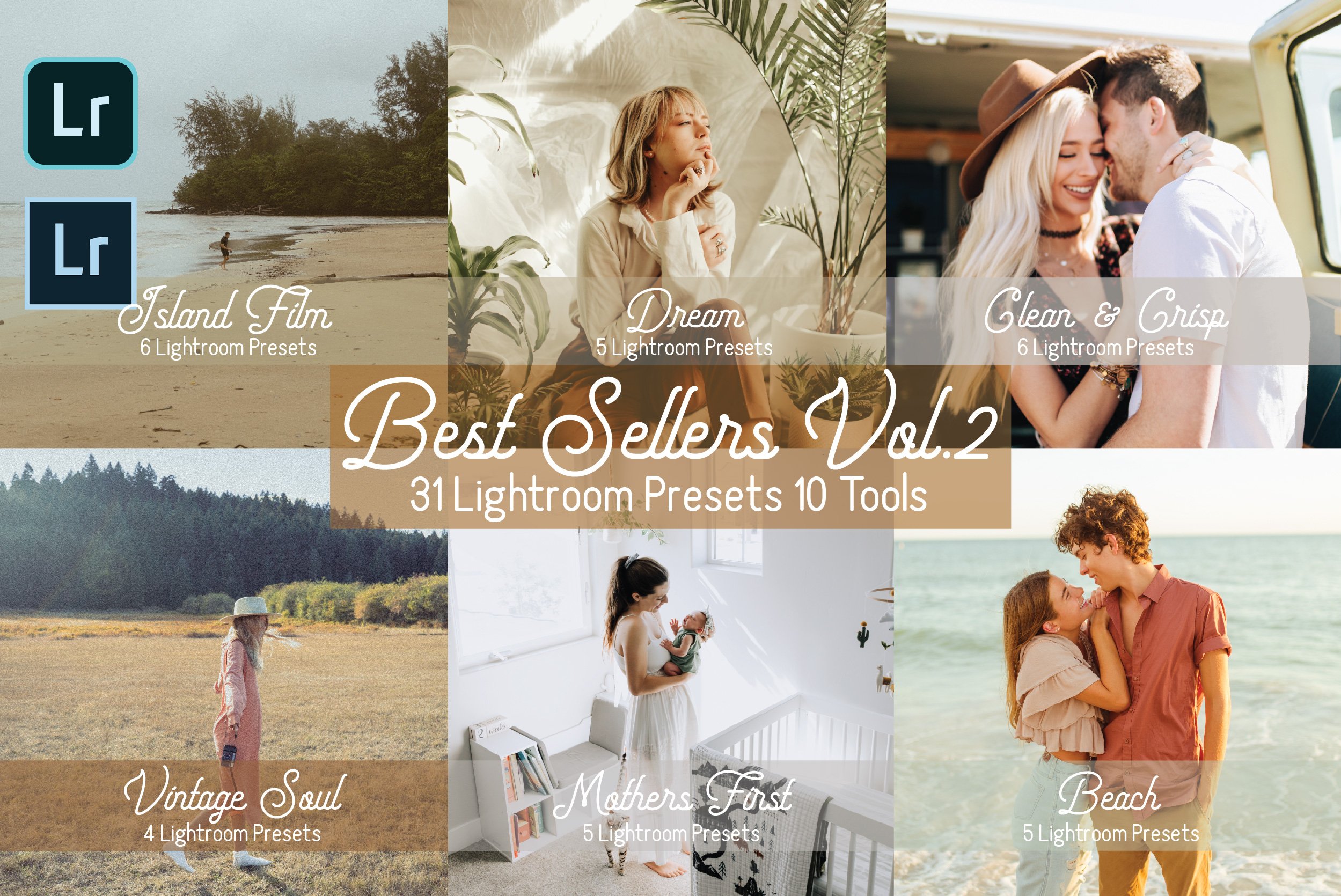 Best Sellers Lightroom Preset Bundlecover image.