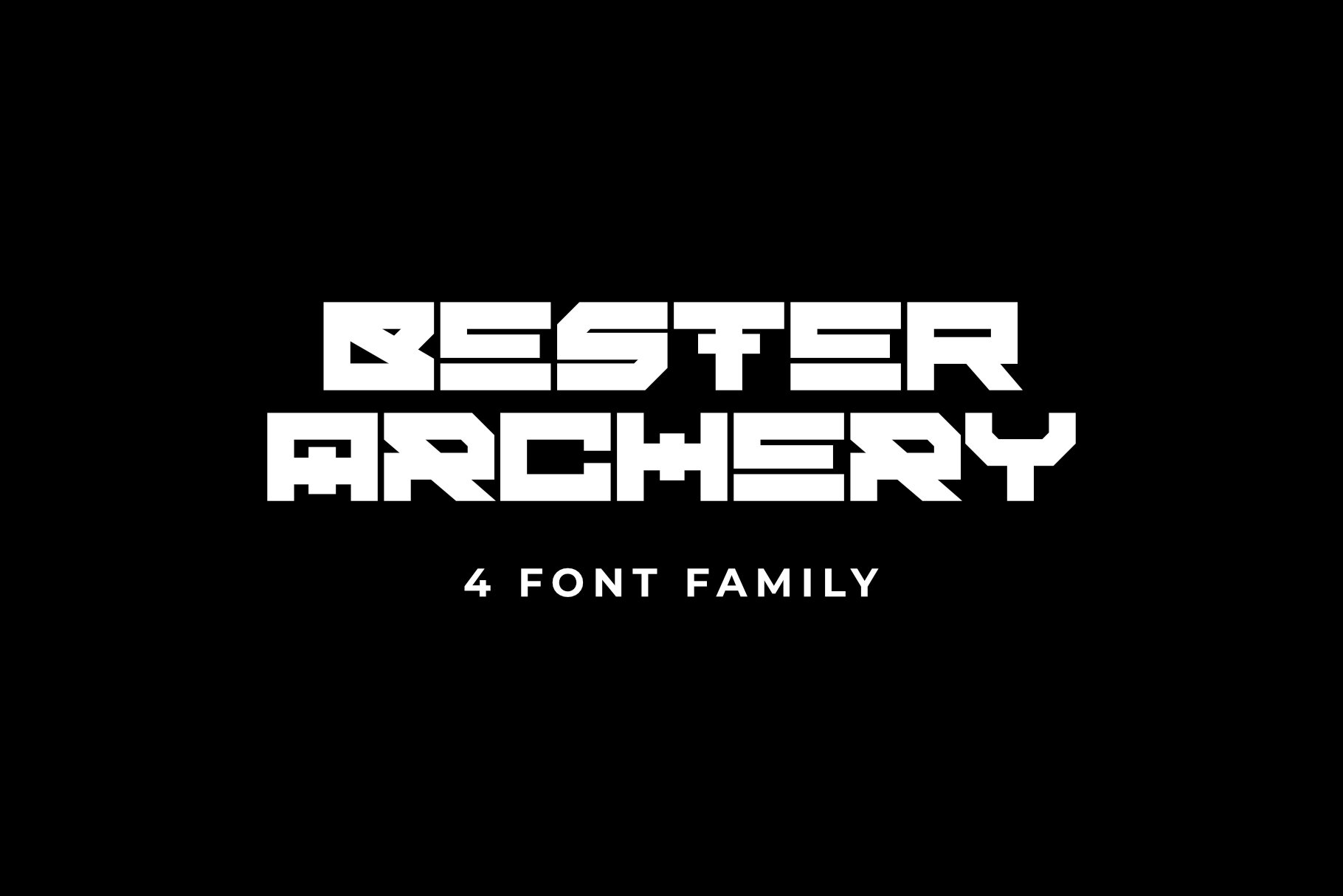 BESTER ARCHERY FONT FAMILY cover image.
