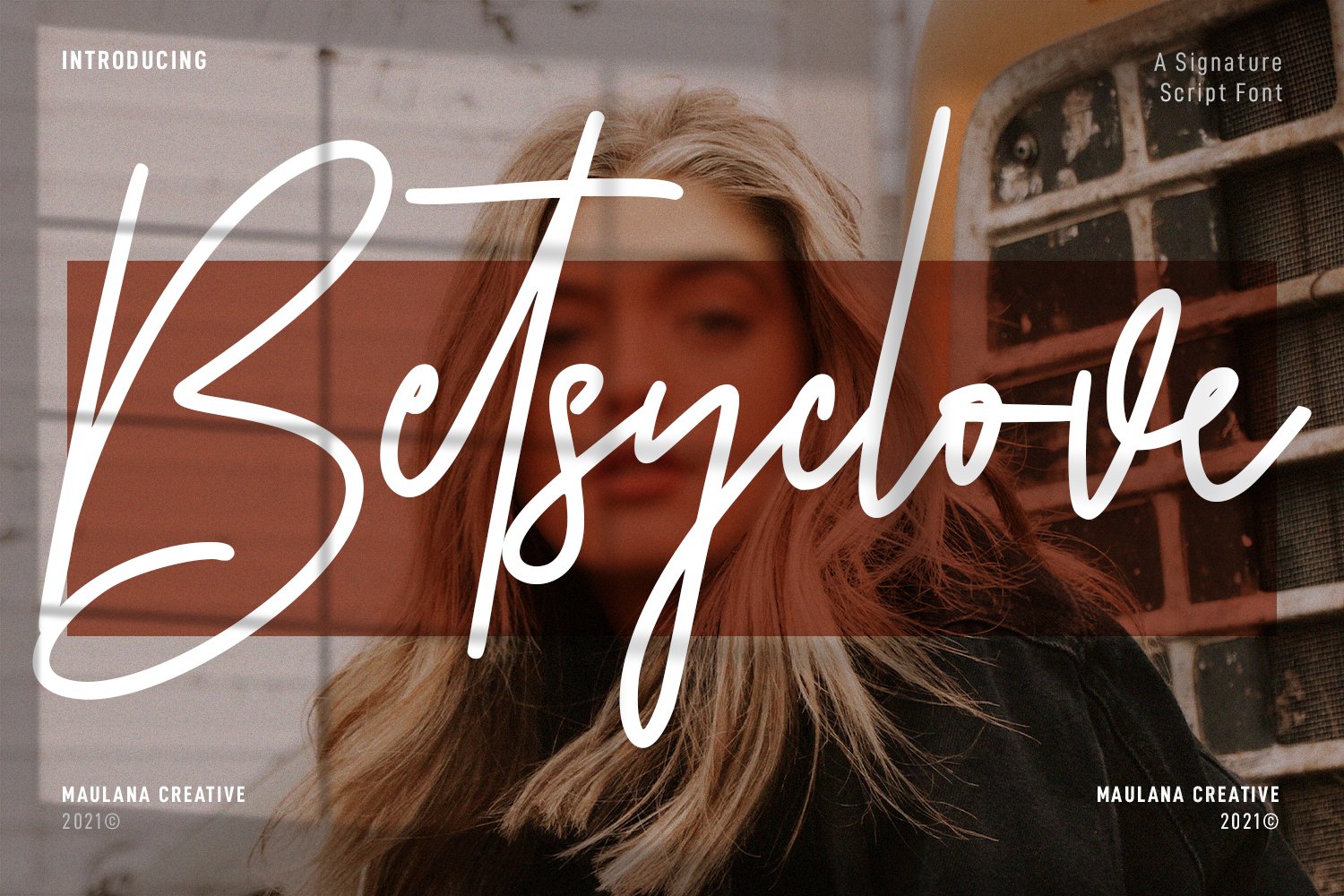 Betsyclove Signature Script Font cover image.