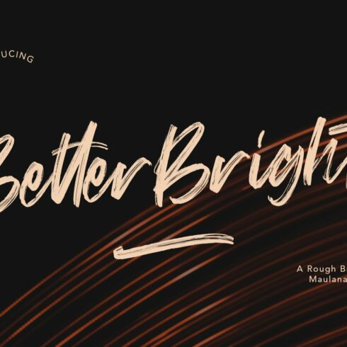 Better Brights Brush Font cover image.