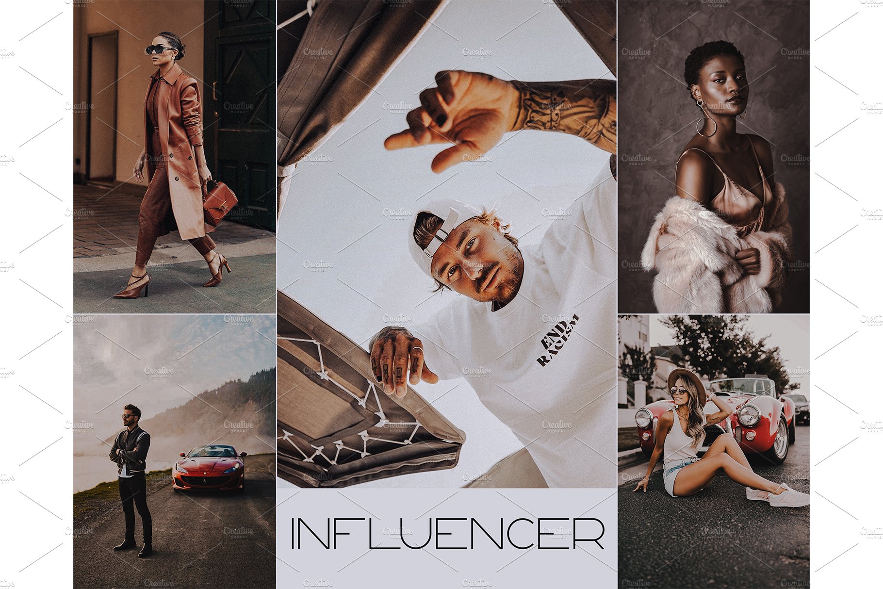 15 INFLUENCER Lightroom Presetscover image.