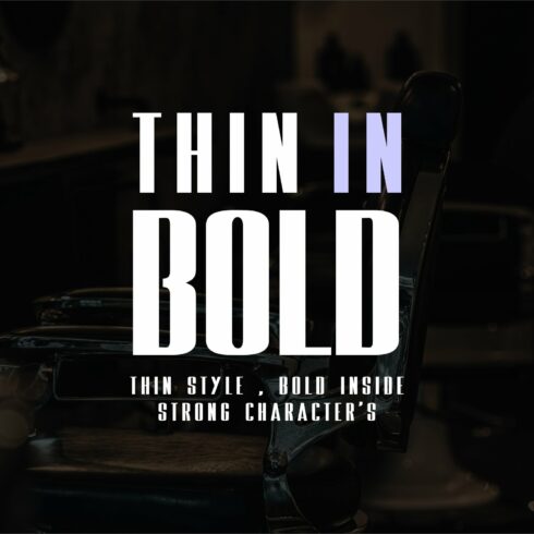 Thin In Bold Font cover image.