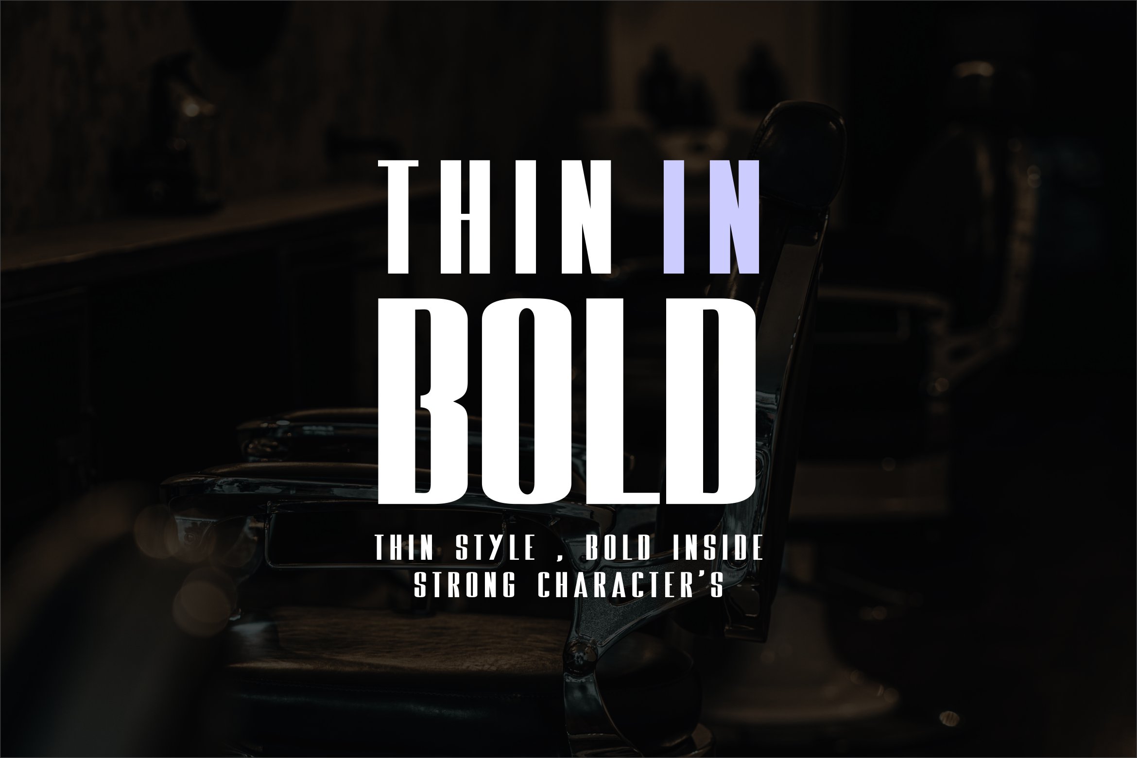 Thin In Bold Font cover image.