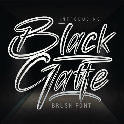 Black Gatte - Brush Font cover image.