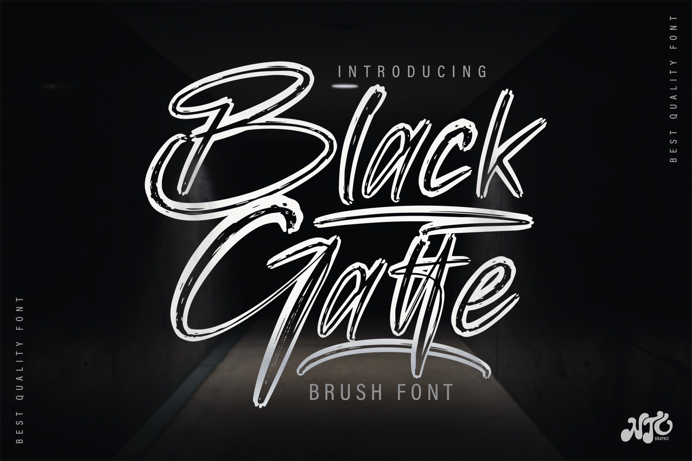 Black Gatte - Brush Font cover image.