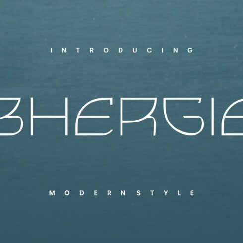 Bhergie - Modern Font cover image.