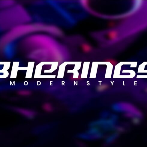 Bherings - Modern Font cover image.