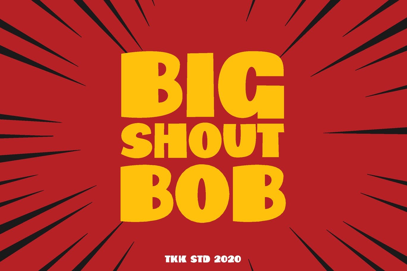 big shout bob comic cartoon font1 120