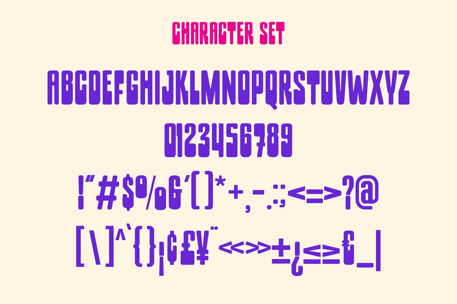 Bigly Condensed Retro Font preview image.