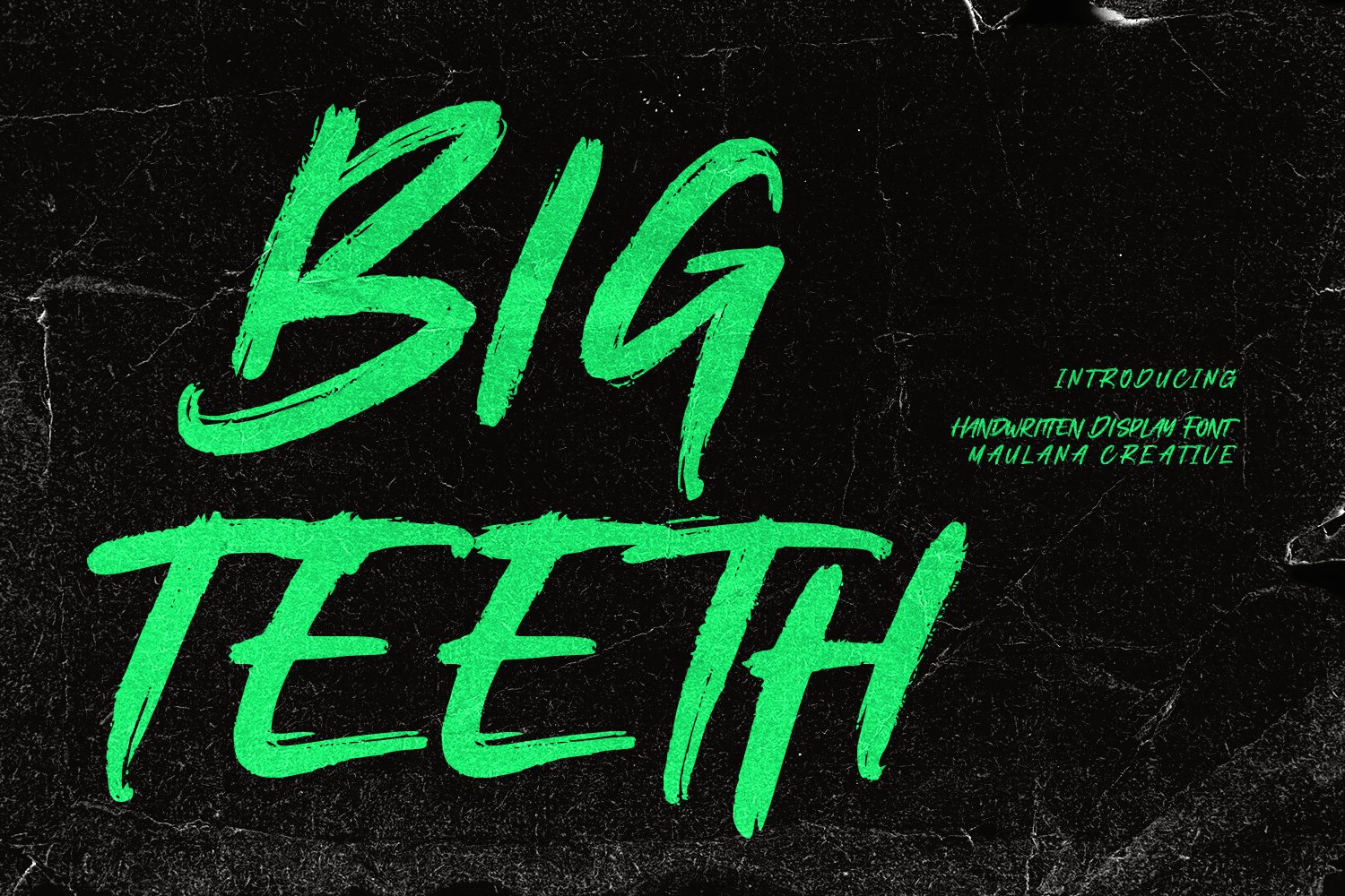 Bigteeth Handwritten Brush Font cover image.