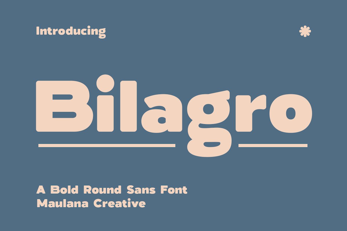 Bilagro Bold Round Sans Font cover image.