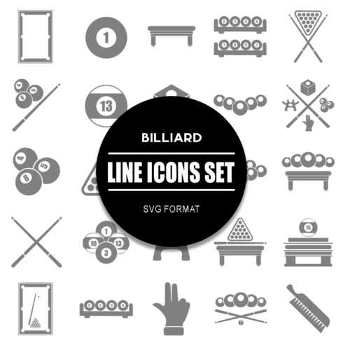 Billard Icon Set cover image.