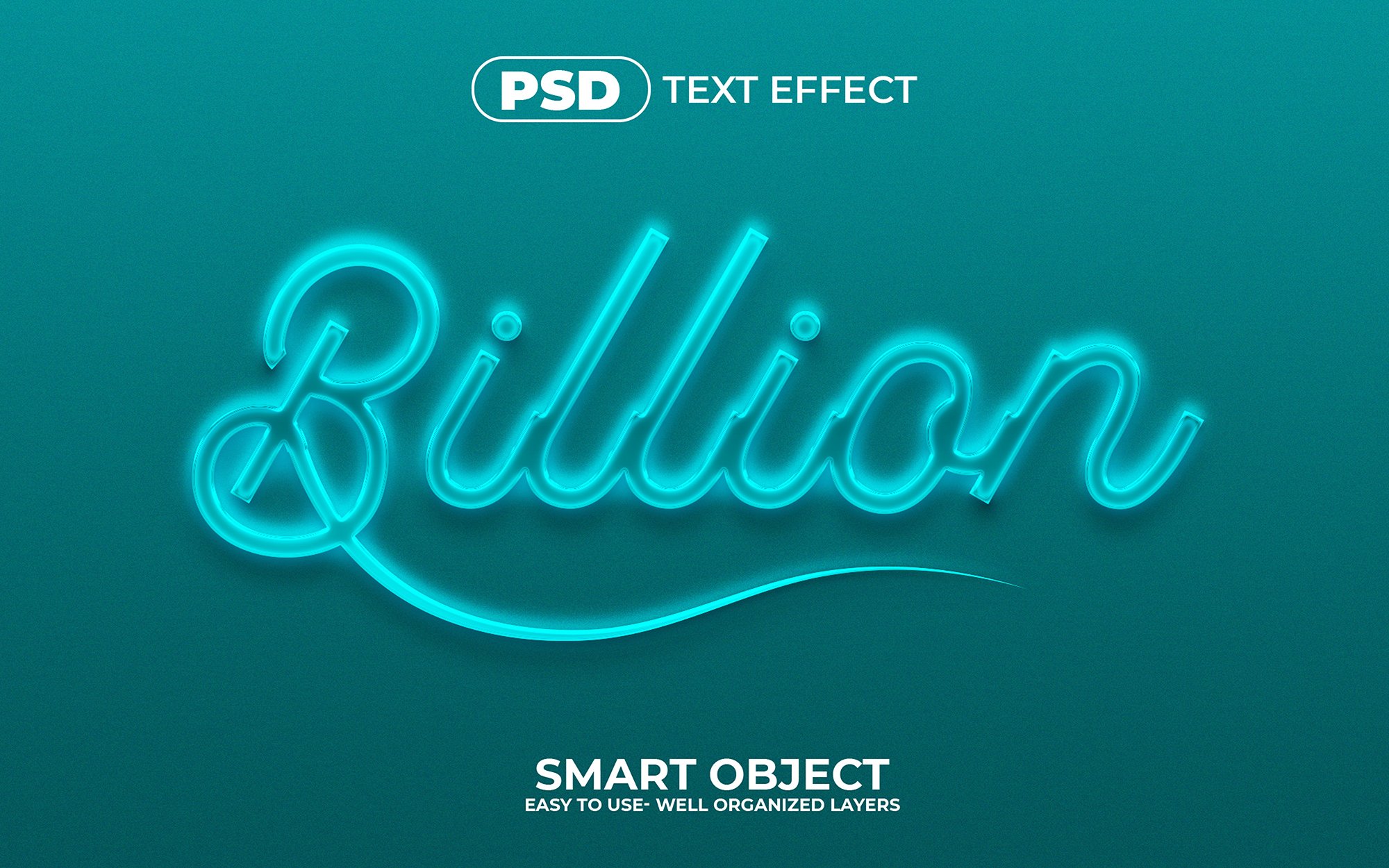 Billion 3d Editable Text Effectcover image.