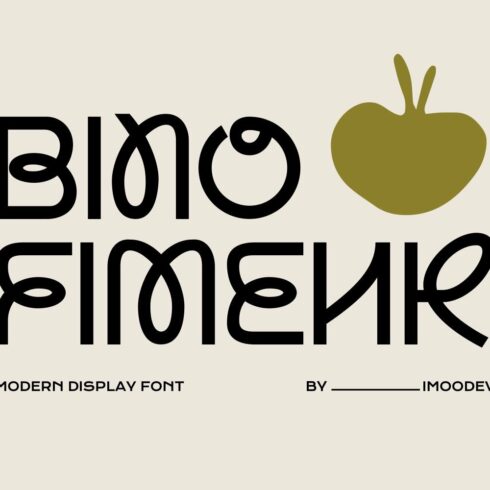 Bino Fimenk - Modern Typography Font cover image.