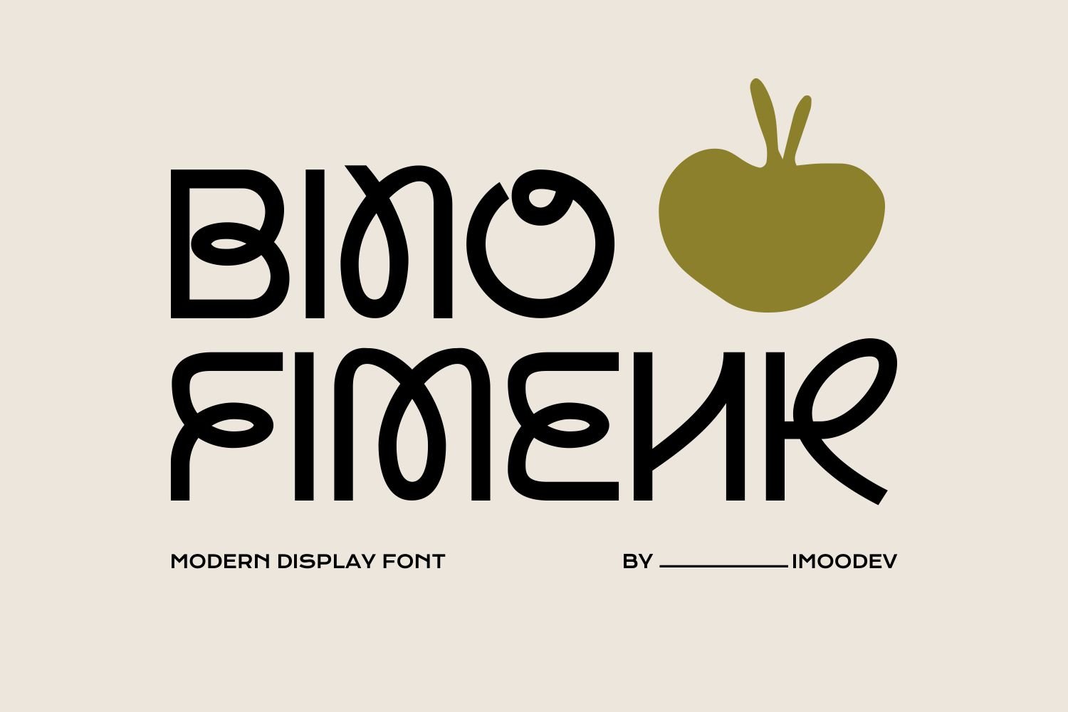 Bino Fimenk - Modern Typography Font cover image.