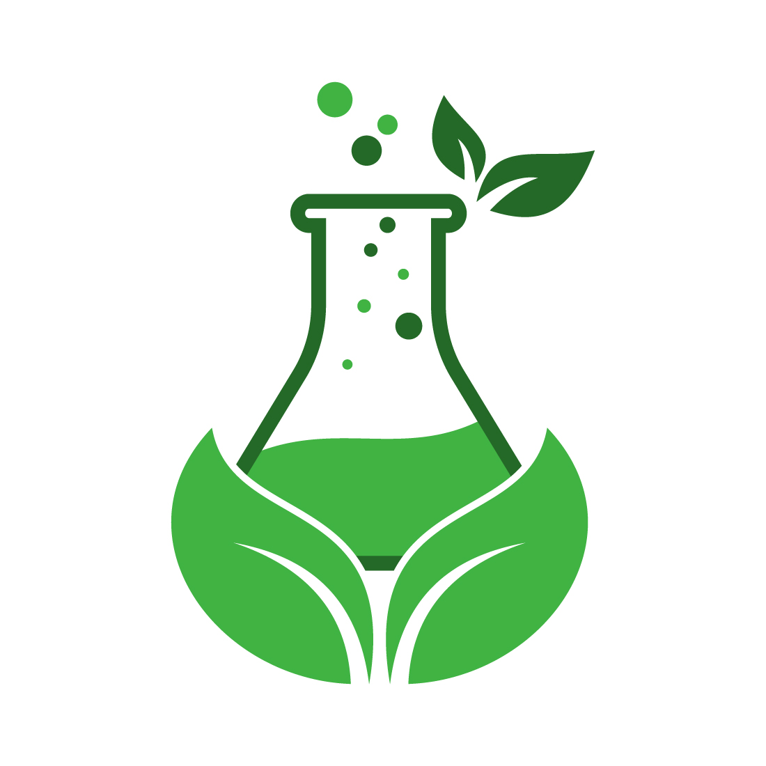 Biotechnology logo design, Vector design template preview image.