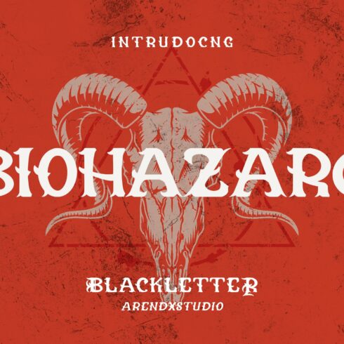 Biohazard - Blackletter Font cover image.