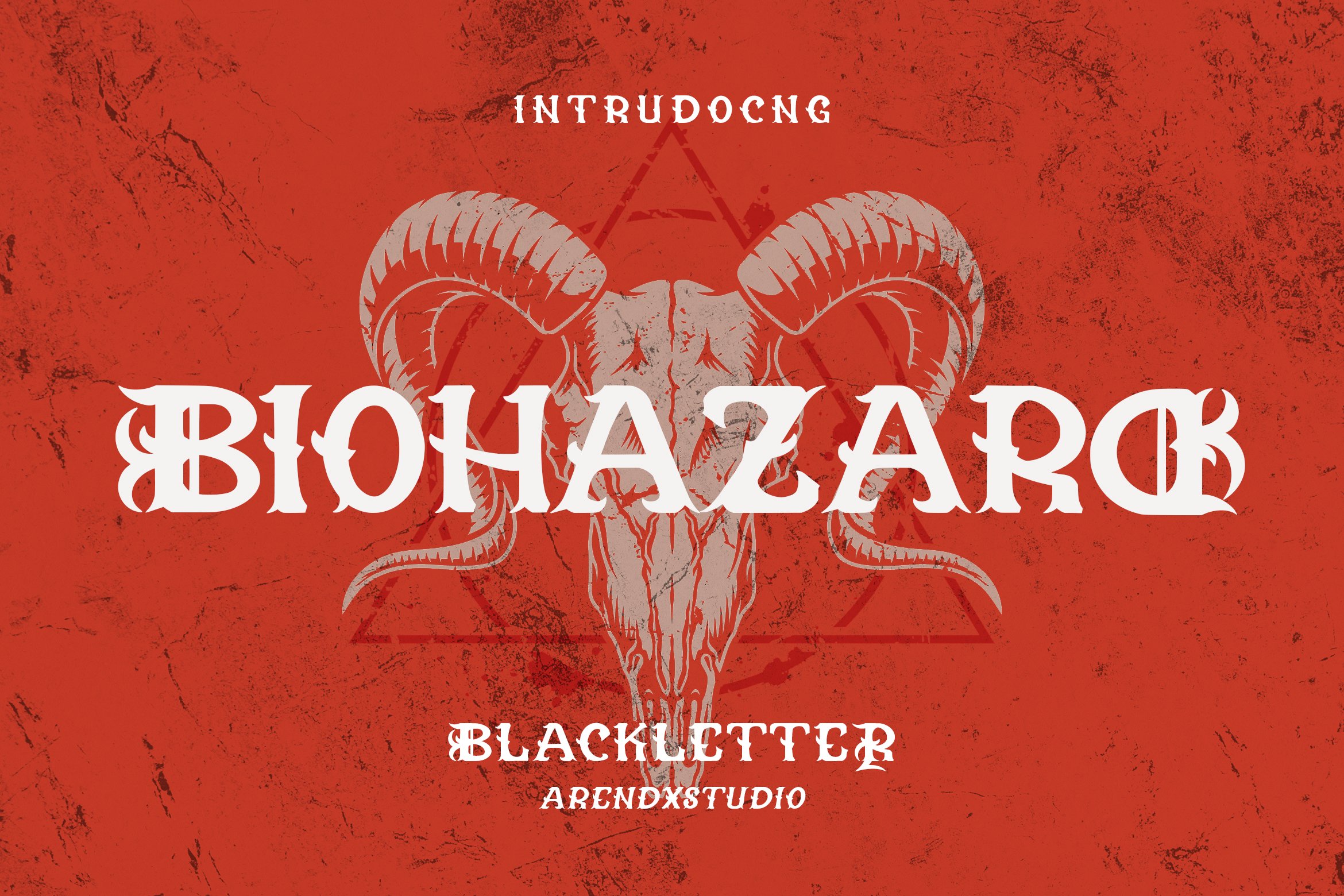 Biohazard - Blackletter Font cover image.