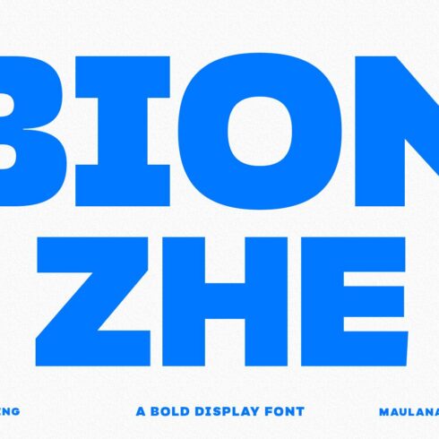 Bionzhe Display Font cover image.