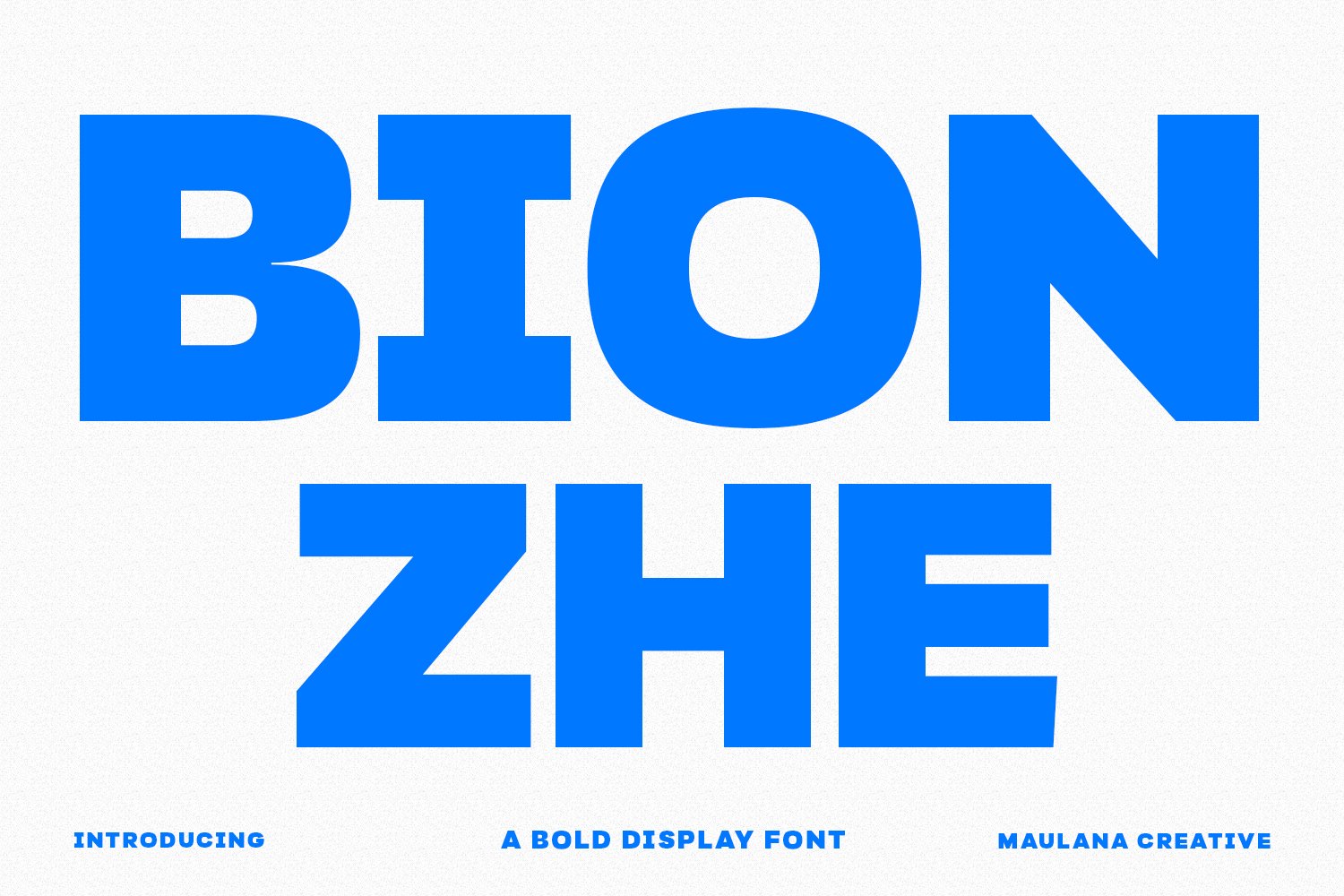 Bionzhe Display Font cover image.