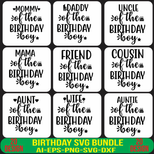 Birthday Svg Bundle cover image.