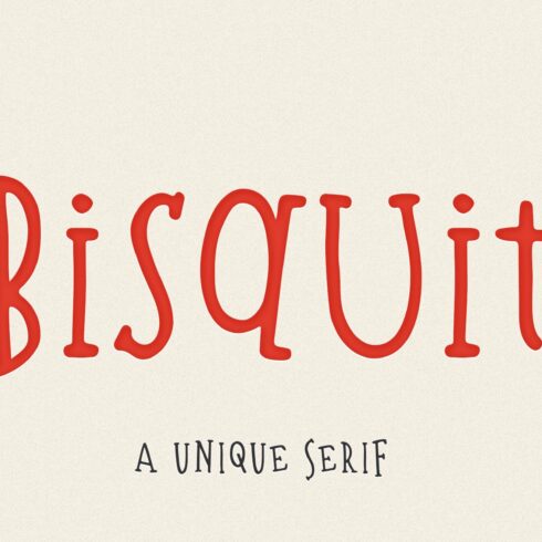 Bisquit | A Unique Serif Font cover image.