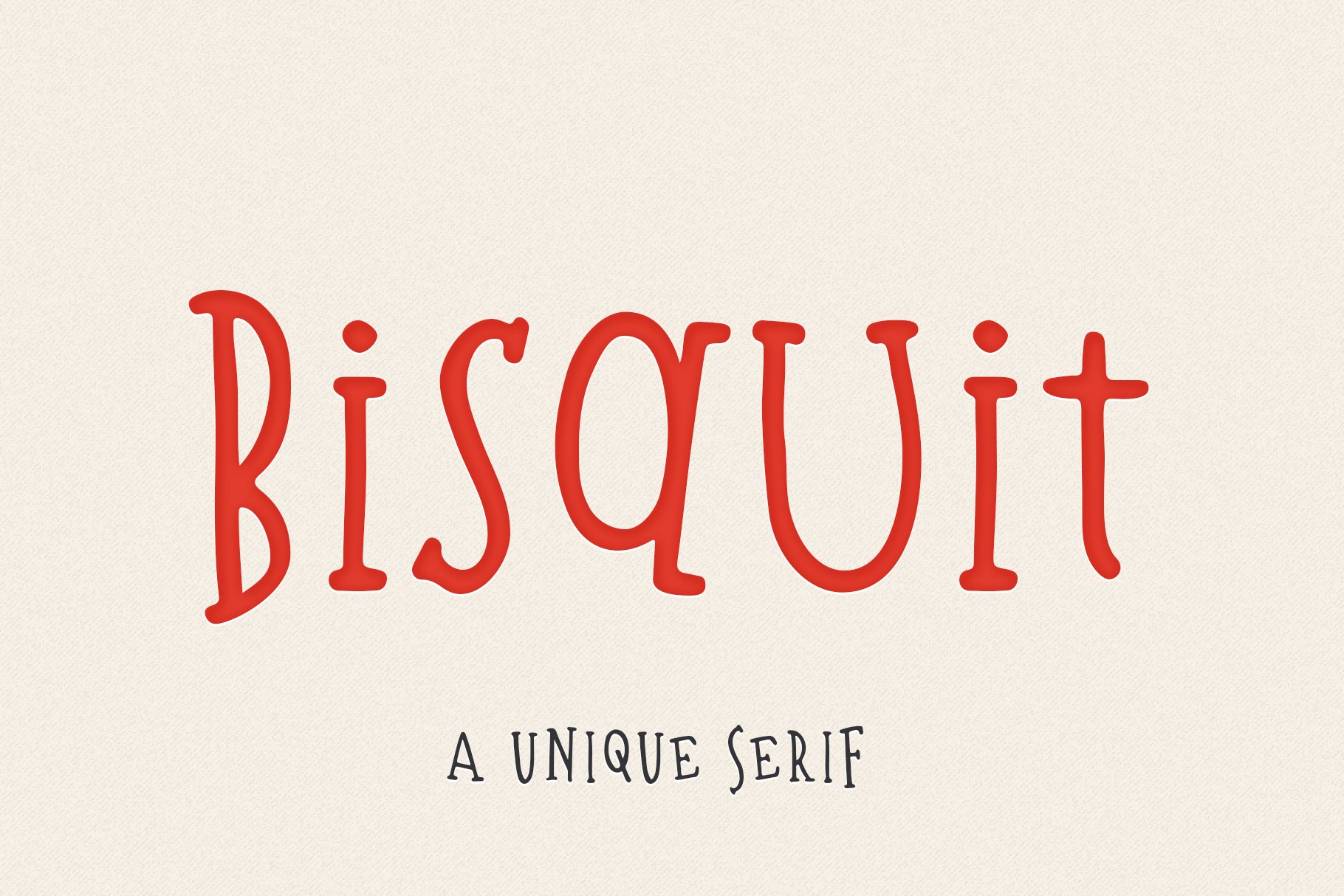 Bisquit | A Unique Serif Font cover image.