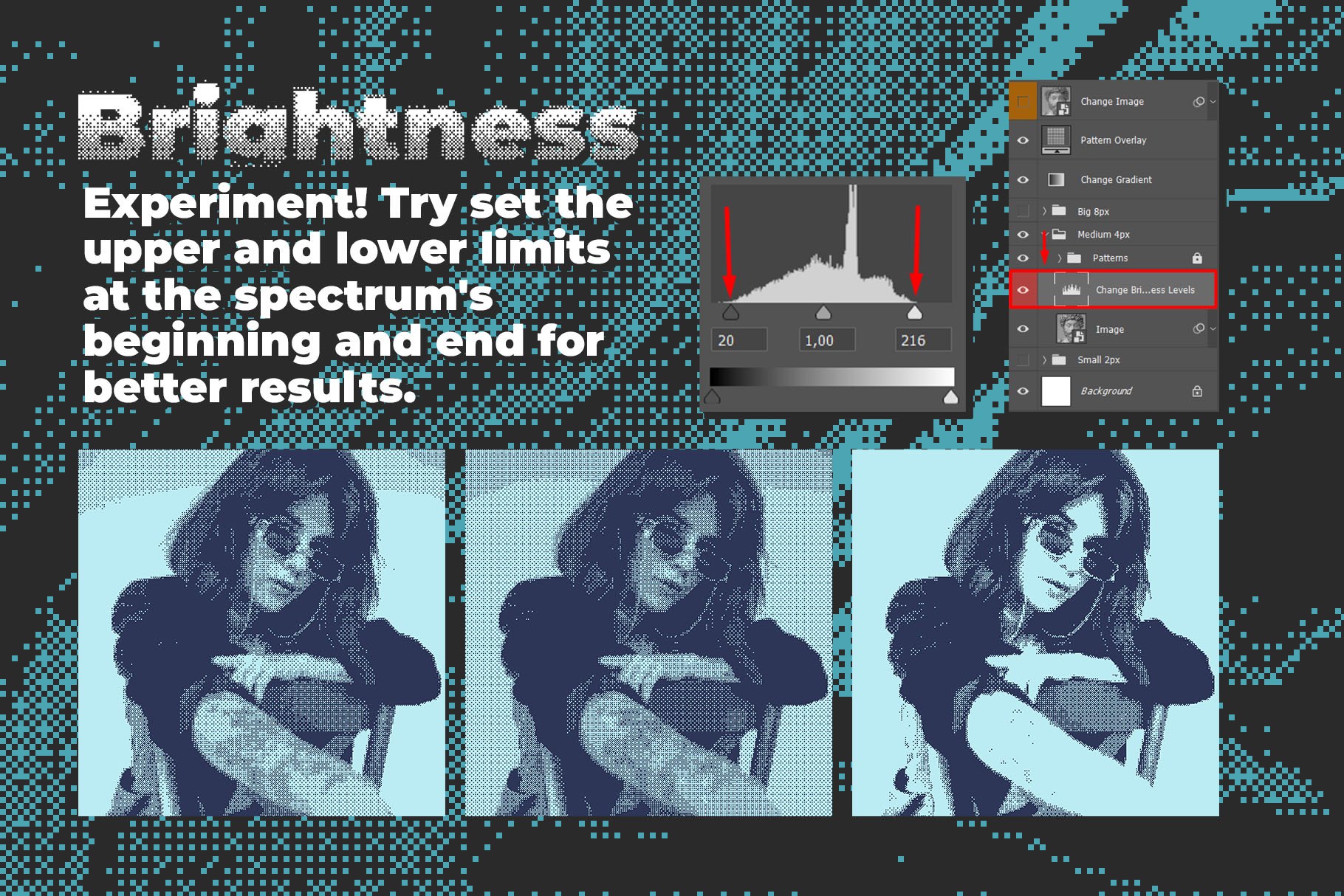 bitmap 8 bit convertor retro glitch scanline scan lines halftone effect pixel art bitmap cross dither 8bit pattern vintage bit old monochrome 7 377