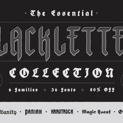The Essential Blackletter Collection cover image.