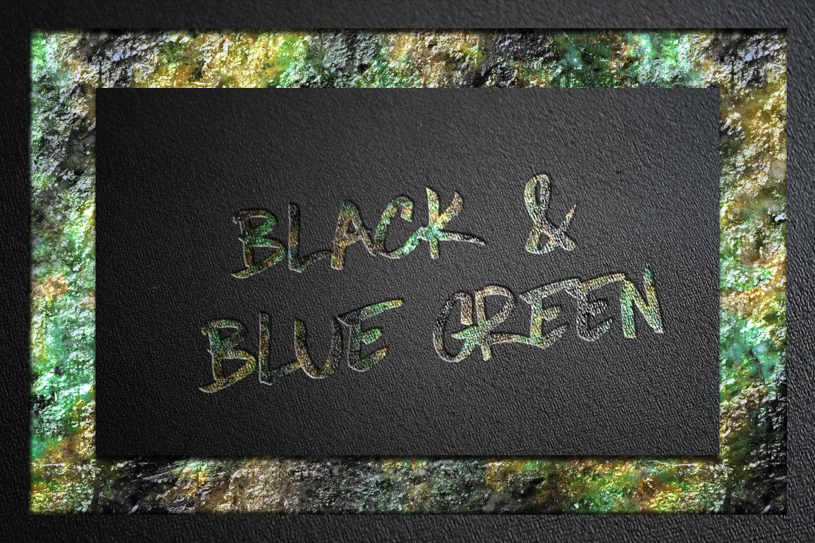 black blue green 289