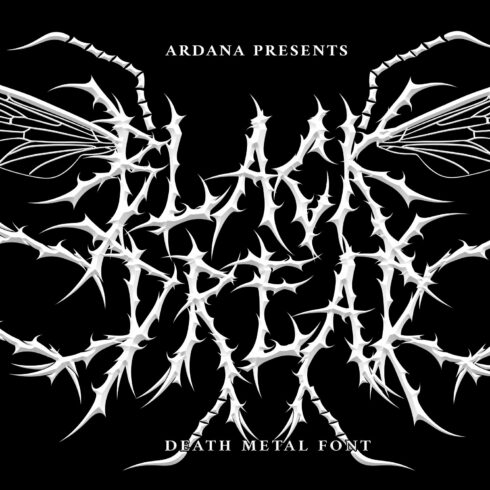 Black Dread | Death Metal Font cover image.