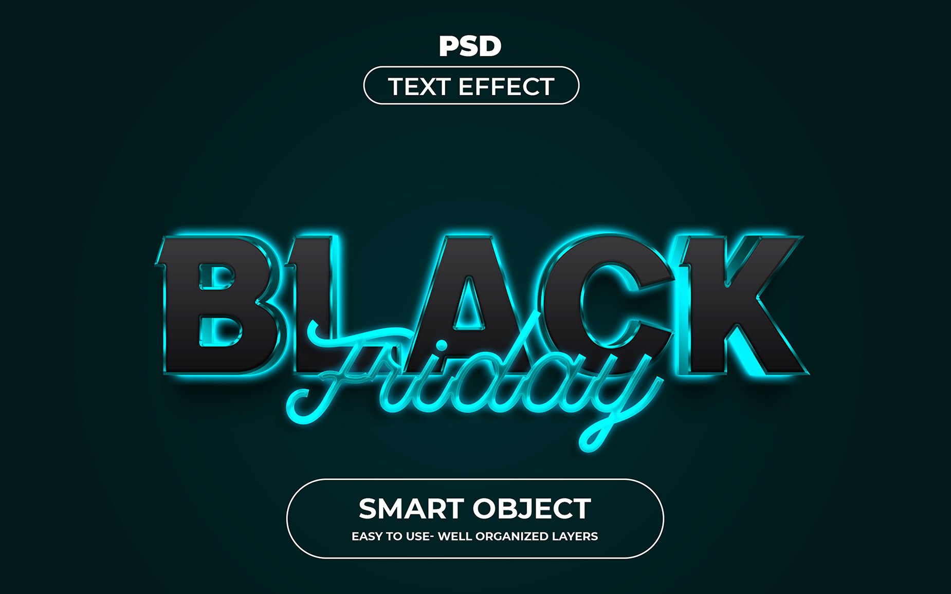 Black Friday 3d Editable Text Effecover image.