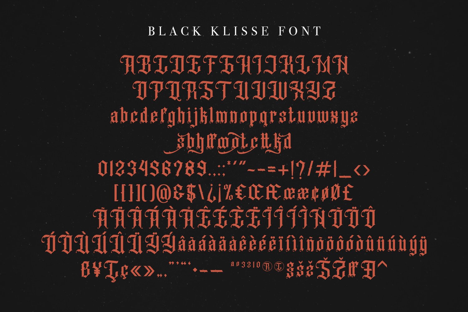 black klisse blackletter font 6 375